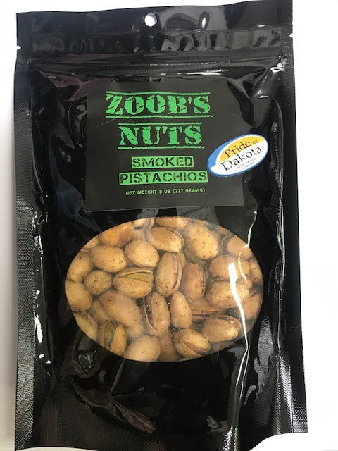Zoob's Smoked Pistachio nuts (half pound)