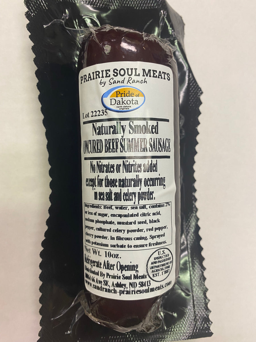 All Natural Uncured Beef Summer Sausage Prairie Creek Pride of Dakota