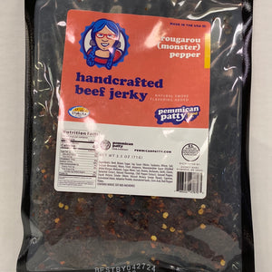 Pemmican Patty Rogarou (Monster) Peppered Hand Crafted Beef Jerky 2.5 oz