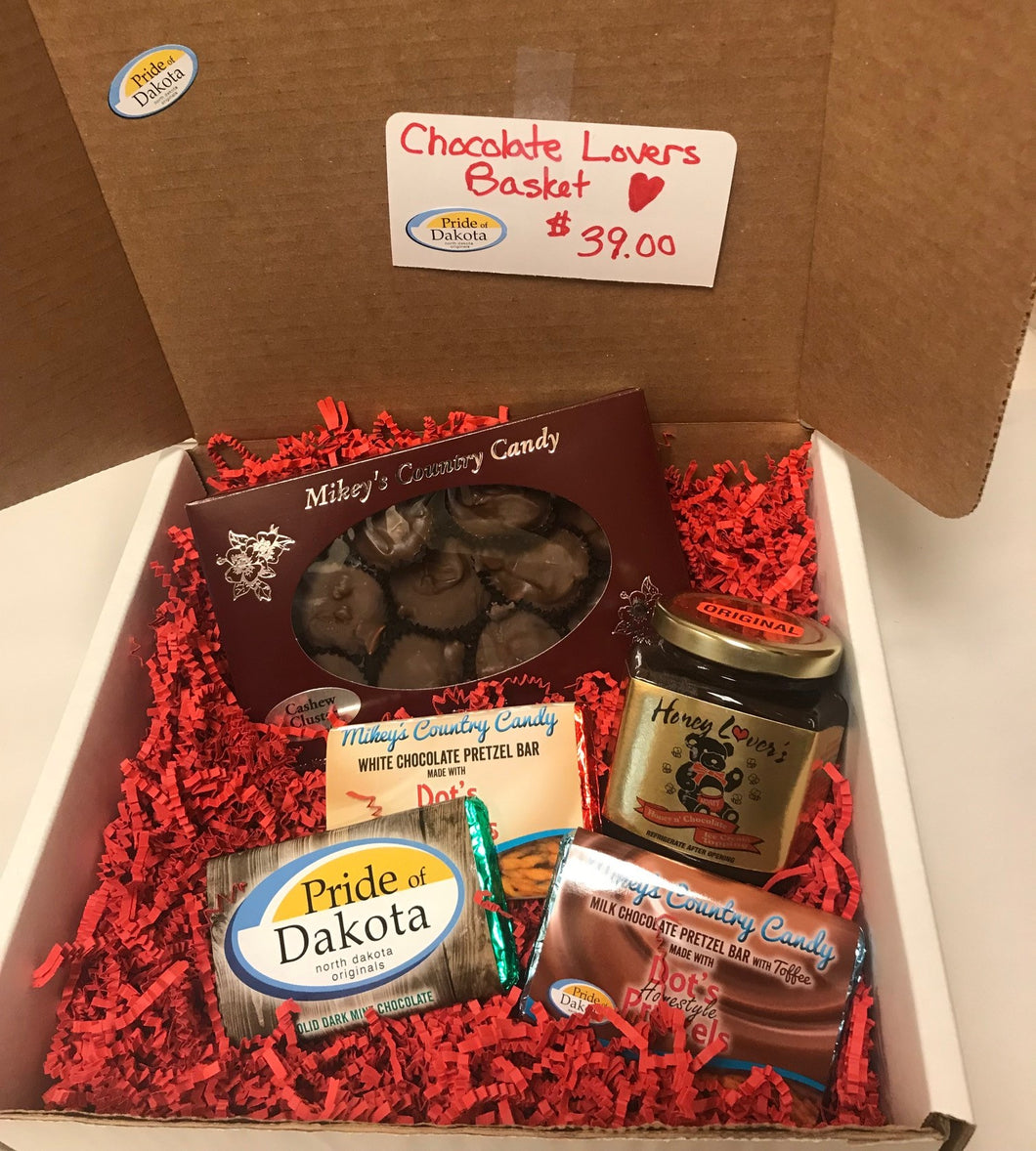 Chocolate Lover's Basket/Box Pride of Dakota