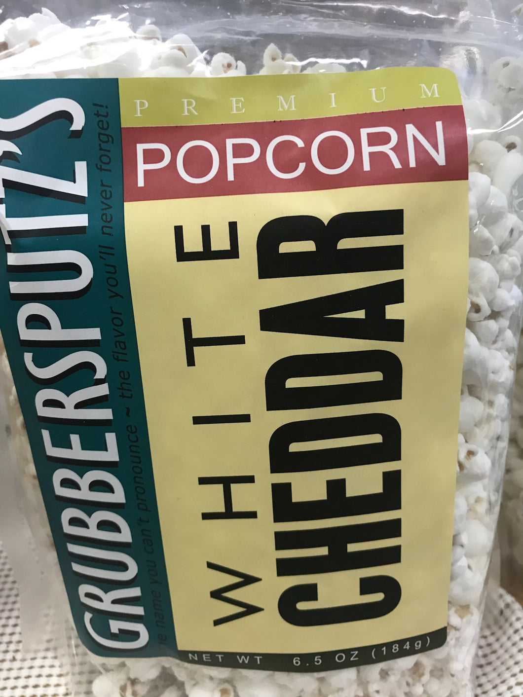 Grubbersputz's White Cheddar Popcorn