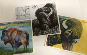 North Dakota made card (blank inside) designs vary