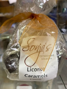 6oz Sonja's Licorice Caramels candy