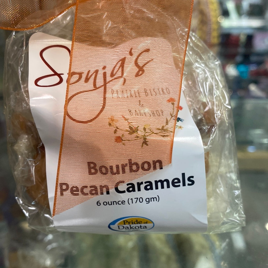 Sonja's Bourbon Pecan Caramels